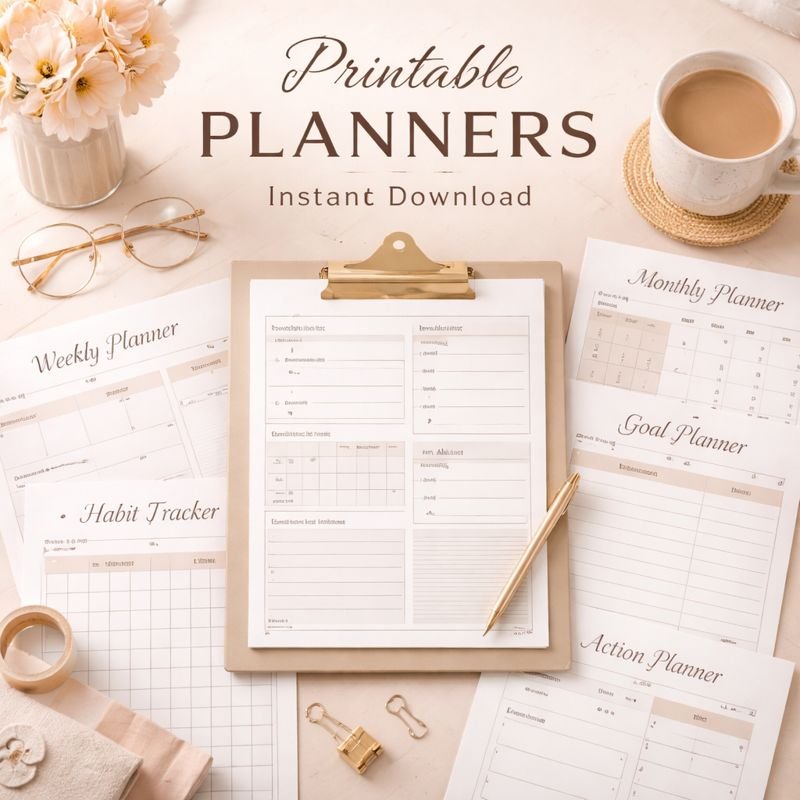 Rosy Printables Planners